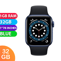Apple Watch Series 6 Aluminum (44MM, Blue) Australian Stock - Refurbished (Excellent)