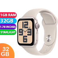 New Apple Watch Series SE (2023) GPS MRE53 44mm Starlight M/L (1 YEAR AU WARRANTY + PRIORITY DELIVERY)
