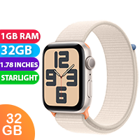 New Apple Watch Series SE (2023) GPS MRE63 44mm Starlight Loop (1 YEAR AU WARRANTY + PRIORITY DELIVERY)