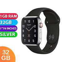 Apple Watch HERMES Series 5 (44MM, Silver, Cellular) - Grade (Excellent)