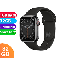 Apple Watch HERMES Series 5 (44MM, Space Grey, Cellular) - Grade (Excellent)