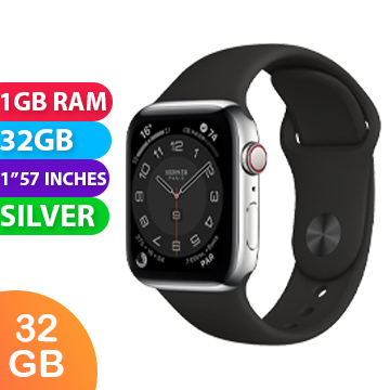 Apple Watch HERMES Series 6 Stainless Steel (40MM, Silver, Cellular) - Grade (Excellent)
