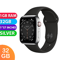 Apple Watch HERMES Series 6 Stainless Steel (40MM, Silver, Cellular) - Grade (Excellent)