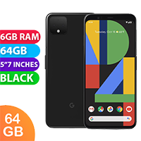 Google Pixel 4 (64GB, Black) - Refurbished (Excellent)