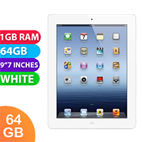 Apple iPad 3 Cellular (64GB, White) Australian Stock - As New