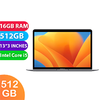 Apple Macbook Air 2019 (i5, 16GB RAM, 512GB, 13",  Space Grey) - Refurbished (Excellent)