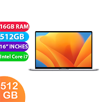 Apple Macbook Pro 2019 (i7, 16GB RAM, 512GB, 16") - Refurbished (Excellent)
