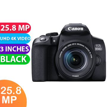 New Canon EOS 850D Camera With 18-55mm Lens (FREE INSURANCE + 1 YEAR AUSTRALIAN WARRANTY)