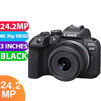 New Canon EOS R10 Mirrorless Camera with 18-45mm Lens With Adapter (FREE INSURANCE + 1 YEAR AUSTRALIAN WARRANTY)