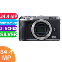 New Canon EOS M6 Mark II Mirrorless Camera (Silver) (FREE INSURANCE + 1 YEAR AUSTRALIAN WARRANTY)