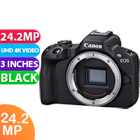 New Canon EOS R50 Mirrorless Camera (Black) With Kit Box (FREE INSURANCE + 1 YEAR AUSTRALIAN WARRANTY)