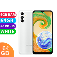 New Samsung Galaxy A04S Dual SIM 4GB RAM 64GB White (1 YEAR AU WARRANTY + PRIORITY DELIVERY)