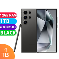 New Samsung Galaxy S24 Ultra 5G 12GB RAM 1TB Titanium Black (1 YEAR AU WARRANTY + PRIORITY DELIVERY)