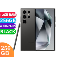 New Samsung Galaxy S24 Ultra 5G 12GB RAM 256GB Titanium Black (1 YEAR AU WARRANTY + PRIORITY DELIVERY)