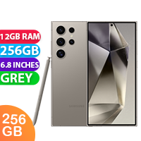 New Samsung Galaxy S24 Ultra 5G 12GB RAM 256GB Titanium Grey (1 YEAR AU WARRANTY + PRIORITY DELIVERY)