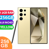 New Samsung Galaxy S24 Ultra 5G 12GB RAM 256GB Titanium Yellow (1 YEAR AU WARRANTY + PRIORITY DELIVERY)