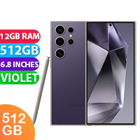 New Samsung Galaxy S24 Ultra 5G 12GB RAM 512GB Titanium Violet (1 YEAR AU WARRANTY + PRIORITY DELIVERY)