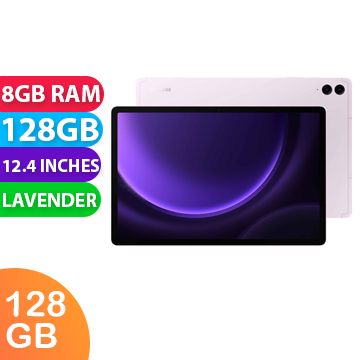 New Samsung Galaxy Tab S9 FE+ 5G 8GB RAM 128GB Lavender (FREE INSURANCE + 1 YEAR AUSTRALIAN WARRANTY)