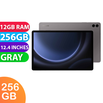 New Samsung Galaxy Tab S9 FE+ Wifi 12GB RAM 256GB Gray (1 YEAR AU WARRANTY + PRIORITY DELIVERY)