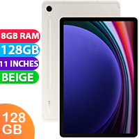 New Samsung Galaxy Tab S9 Wifi 8GB RAM 128GB Beige (FREE INSURANCE + 1 YEAR AUSTRALIAN WARRANTY)