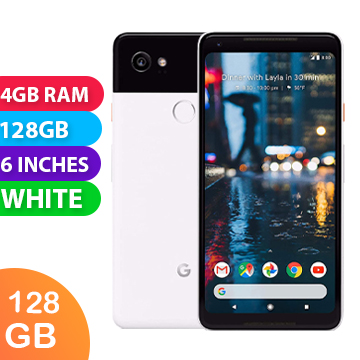 Google Pixel 2 XL (128GB, White) - Grade (Excellent)