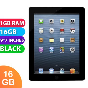 Apple iPad 3 Wifi + Cellular (16GB, Black) - Grade (Excellent)