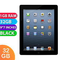 Apple iPad 3 Wifi + Cellular (32GB, Black) - Grade (Excellent)