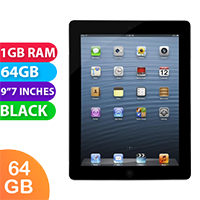 Apple iPad 3 Wifi + Cellular (64GB, Black) - Grade (Excellent)