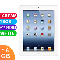 Apple iPad 3 Cellular (16GB, White) - As New