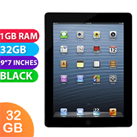 Apple iPad 3 Cellular (32GB, Black) - As New