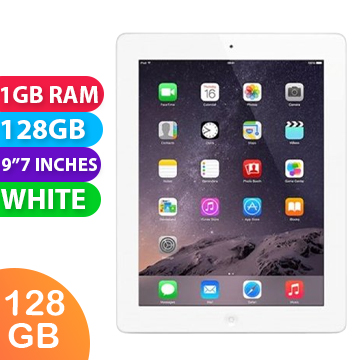 Apple iPad 4 Wifi (128GB, White) - Grade (Excellent)