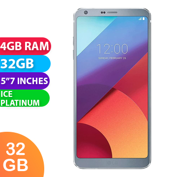 LG G6 (32GB, Ice Platinum) - Grade (Excellent)