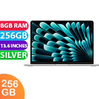 New Apple MacBook Air MRXQ3 M3 13" 8GB RAM 256GB Silver (1 YEAR AU WARRANTY + PRIORITY DELIVERY)
