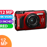 New OM SYSTEM Tough TG-7 Digital Camera (Red) (1 YEAR AU WARRANTY + PRIORITY DELIVERY)