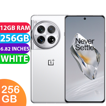 New OnePlus 12 5G 12GB RAM 256GB White (1 YEAR AU WARRANTY + PRIORITY DELIVERY)