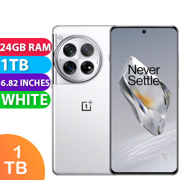 New OnePlus 12 5G 24GB RAM 1TB White (1 YEAR AU WARRANTY + PRIORITY DELIVERY)