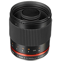 New Samyang 300mm f/6.3 Mirror Lens Black (Fuji X) Lens (1 YEAR AU WARRANTY + PRIORITY DELIVERY)