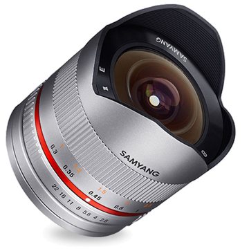 New Samyang 8mm f/2.8 Fish-eye Lens for Sony E-mount Silver (1 YEAR AU WARRANTY + PRIORITY DELIVERY)