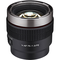New Samyang Cine V-AF 75mm T1.9 FE Lens (Sony E-Mount) (1 YEAR AU WARRANTY + PRIORITY DELIVERY)