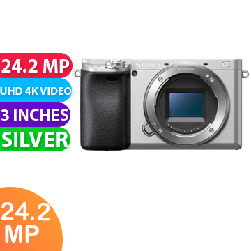 New Sony Alpha A6400 Body Digital SLR Cameras Silver (1 YEAR AU WARRANTY + PRIORITY DELIVERY)