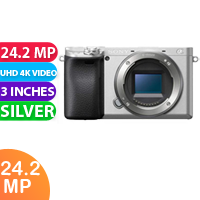 New Sony Alpha A6400 Body Digital SLR Cameras Silver (FREE INSURANCE + 1 YEAR AUSTRALIAN WARRANTY)