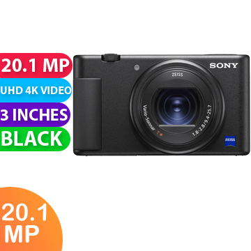 New Sony ZV-1 Digital Camera (Black) (1 YEAR AU WARRANTY + PRIORITY DELIVERY)