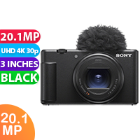 New Sony ZV-1 II Digital Camera (Black) (FREE INSURANCE + 1 YEAR AUSTRALIAN WARRANTY)
