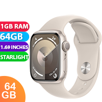 New Apple Watch Series 9 GPS MR8T3 41mm Starlight (1 YEAR AU WARRANTY + PRIORITY DELIVERY)