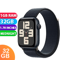 New Apple Watch Series SE (2023) GPS MREA3 44mm Midnight Loop (FREE INSURANCE + 1 YEAR AUSTRALIAN WARRANTY)