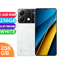 New Xiaomi Poco X6 Dual SIM 5G 12GB RAM 256GB White (1 YEAR AU WARRANTY + PRIORITY DELIVERY)