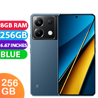 New Xiaomi Poco X6 Dual SIM 5G 8GB RAM 256GB Blue (1 YEAR AU WARRANTY + PRIORITY DELIVERY)
