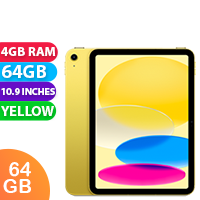 New Apple iPad 10.9 10th Gen Wifi 4GB RAM 64GB Yellow (FREE INSURANCE + 1 YEAR AUSTRALIAN WARRANTY)