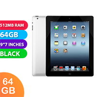 Apple iPad 2 Wifi (64GB, Black) - Grade (Excellent)