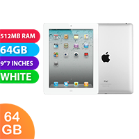 Apple iPad 2 Wifi (64GB, White) - Grade (Excellent)